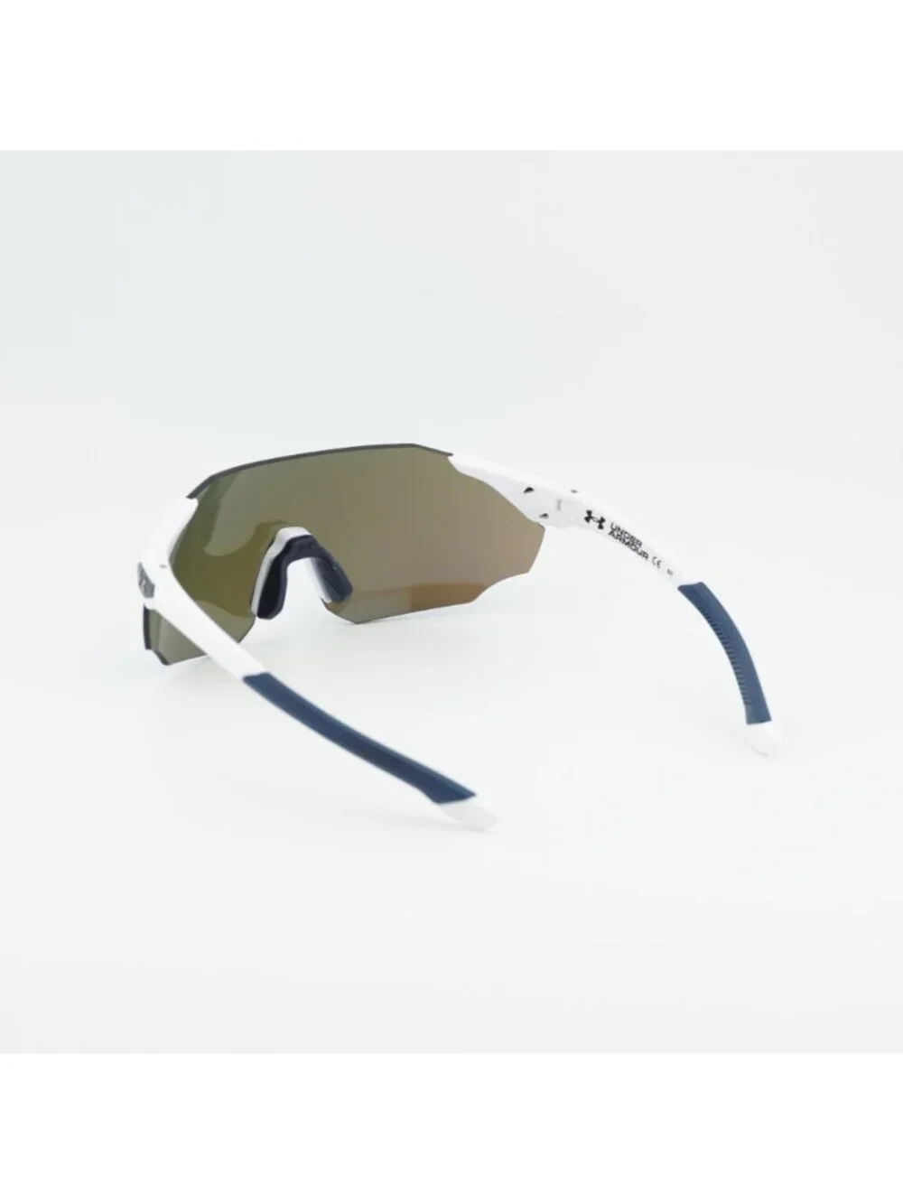 Under Armour UA HAMMER/F 0YO6 W1 Sunglasses White Shield Frame, Blue Lenses